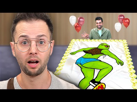 Surprising Zach With a Giant Shrek Cake