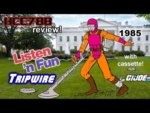 HCC788 - 1985 Listen 'N Fun TRIPWIRE and audio tape! Vintage G.I. Joe toy review!