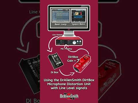 Using the DirtBox mic distortion with Line Level signals.