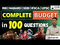 Complete Budget 2025 26 In 100 MCQs Part 1