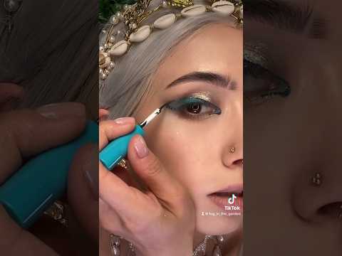 Syrenia kolekcja Ingrid 🧜♀️ TEST cz.2 eyelinery #mermaid #siren #kosmetyki #test #shorts
