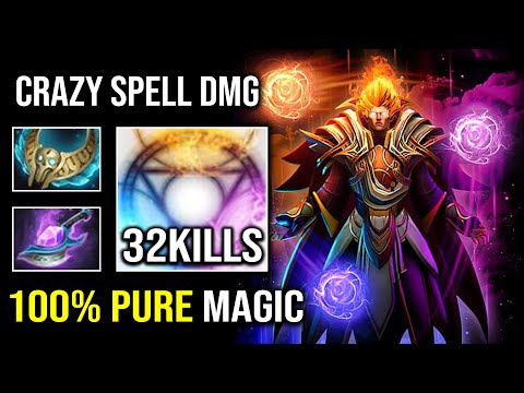 INSANE 100% Turn Everything to Pure Magic 1v5 Revenant's Brooch Level 30 Invoker Late Game Dota 2