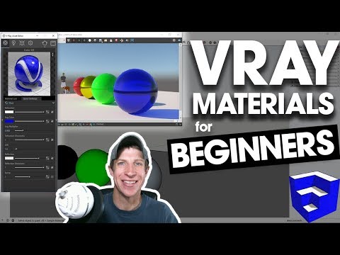 GETTING STARTED WITH VRAY MATERIALS - Vray Rendering for SketchUp Tutorial