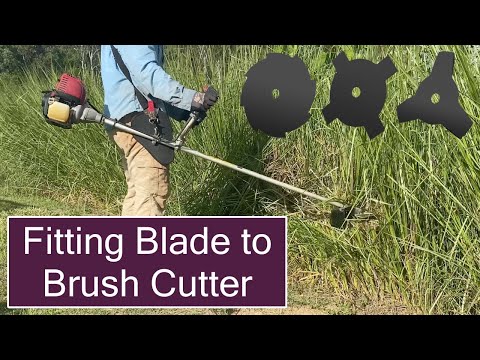 Fitting a Blade to a Honda String Trimmer
