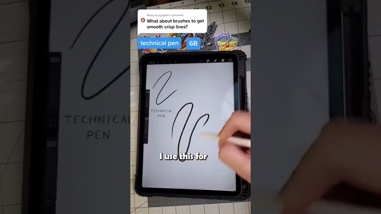 Best Procreate Default Brushes for Line Art
