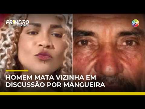 Briga por mangueira termina com mulher morta a tiros no litoral de SP | #PrimeiroImpacto