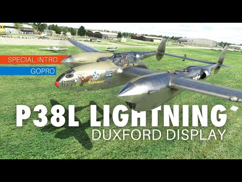 P38L Lightning Display ('GoPro' footage) also feat. Corvette C8 (MSFS) - full commentary