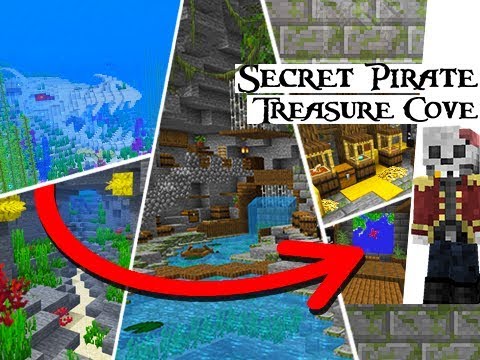 Minecraft 1.14 Secret Underwater PIRATE COVE!