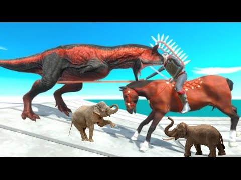 Dinosaur Team Or Infernals Team Will Destroy All The Hussar First - Animal Revolt Battle Simulator