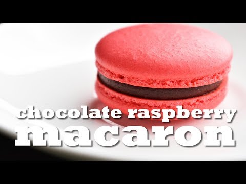 How to Make Macaron with RASPBERRY CHOCOLATE FILLING! (A Gluten Free Recipe!!)