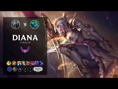 Diana Jungle vs Hecarim - EUW Master Patch 12.19