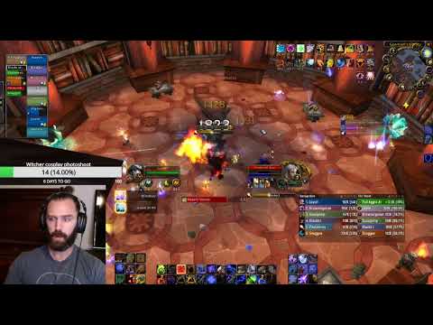 TBC enhancement shaman 1.4k dps on shade