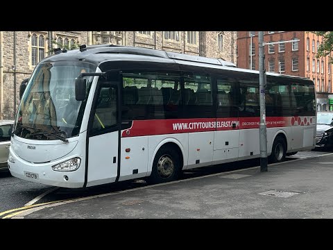 City Tours Belfast Scania Irizar i4 C22 CTB (Ex Goldline 1010) seen outside Leonardo Hotel