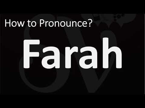 How to Pronounce Farah? (CORRECTLY)