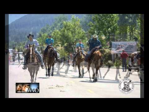 Chief Joseph Days Bucking Horse Stampede Down Main Street