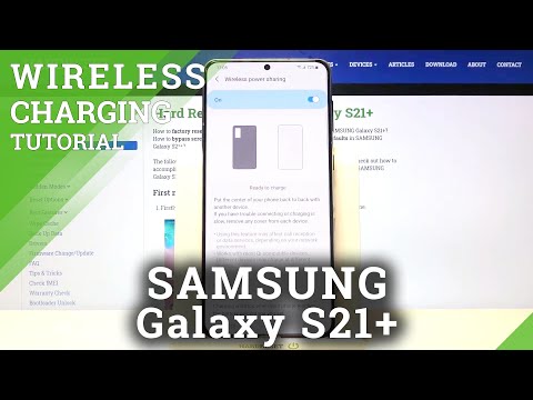 Samsung Galaxy S21+ - How to Turn Off Wireless Power Sharing?