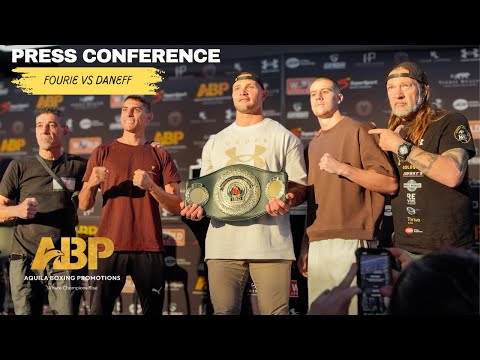 Aquila Boxing Promotions Press Conference | Fourie vs Daneff | IBO Intercontinental