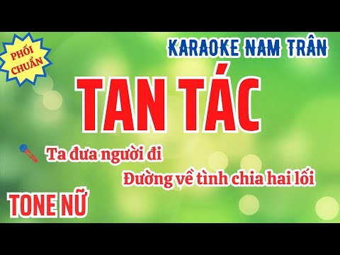 Karaoke Tan Tác (Nhạc Ngoại) Tone Nữ | Nam Trân