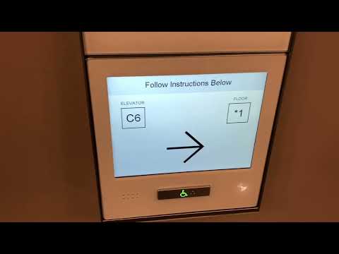Fast Otis Compass360 Destination Dispatch Traction DD Elevators at First Canadian Place - Toronto ON