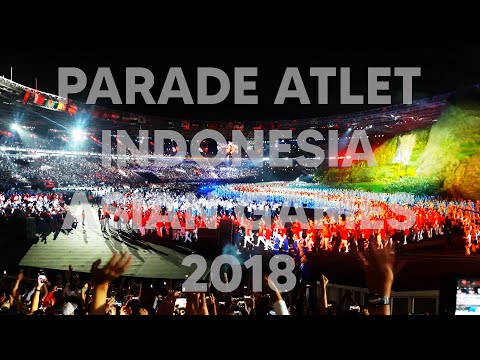 SERU! PARADE ATLET INDONESIA DI OPENING CEREMONY ASIAN GAMES 2018 BARENG BHIN BHIN, ATUNG & KAKA