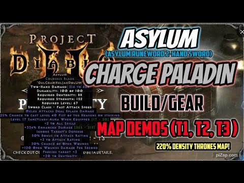 Project Diablo II Season 11 [HC] - Asylum CHARGE Paladin Rules! Build/Map Demos (220% Density T3)
