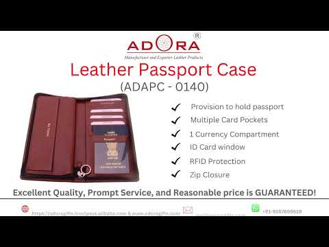 High quality pu leather  passport wallet