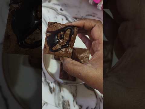 After eating nonveg meals I had sweet craving so eat favourite brownie#sweets#shorts