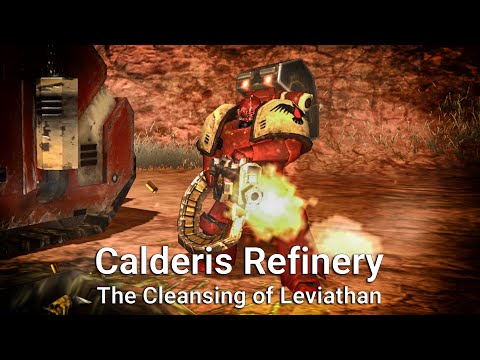 Blood Ravens vs Tyranids,Warhammer 40K DoW2,Vengeance of the Blood Ravens Mod,Calderis Refinery