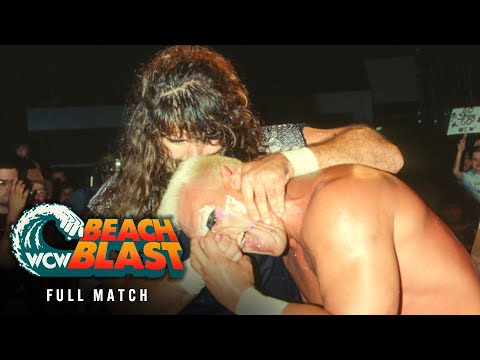 FULL MATCH: Sting vs. Cactus Jack | Falls Count Anywhere Match: WCW Beach Blast 1992