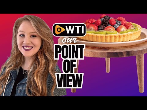 Acacia Wooden Round Footed Serving Board - Pedestal Riser Cake Stand with Removable Legs - Charcuterie Tray Cheese Bread Fruit Vegetable Platters - Plant Holder Set 12 X 6 inches - WTI product video review