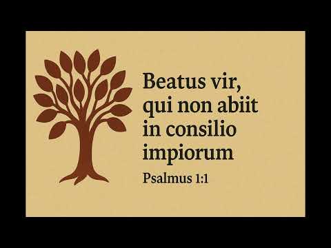 Psalm 1: Beatus Vir | Sung in Latin (Vulgate Bible)