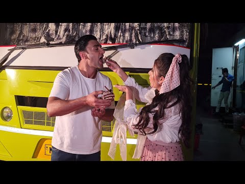 Nishant Singh Malkani & Charu Asopa Grand Cake Cutting With Media At Wrap Shoot for  Atrangii Johri