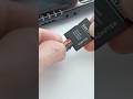 Inserting A Micro SD Into The Adapter To Be Plugged Into The SD Slot On A Laptop Like This Shorts