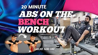 ABS WORKOUT WITH BENCH | 7 CORE EXERCISES | Beginner & Advance | ABS | Richard Glan