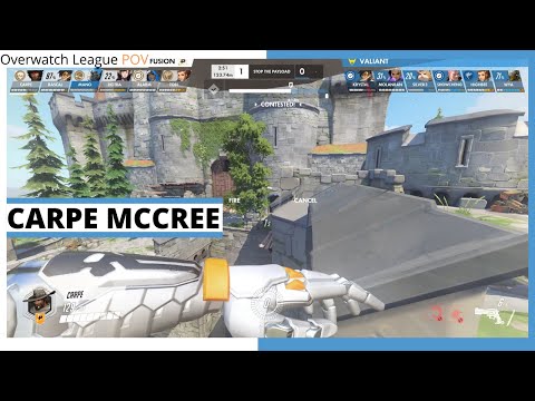 CARPE MCCREE POV | Philadelphia Fusion vs Los Angeles Valiant | OWL Season 2021 Week 1