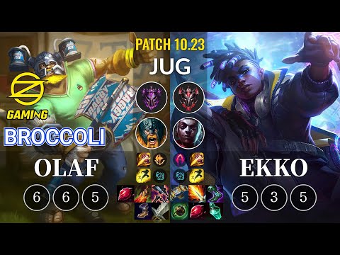 OZ BroCColi Olaf vs Ekko Jungle - KR Patch 10.23