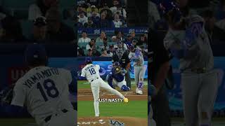 Yoshinobu Yamamoto with the filth for Dodgers!!