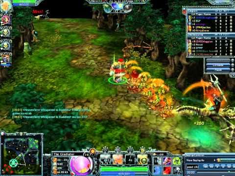 Gladiator whips a hoe