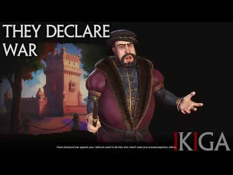 PORTUGAL - JOHN III KING OF PORTUGAL ALL VOICED QUOTES & DENOUNCE CIV VI - DLC RELEASED 25 MAR 2021