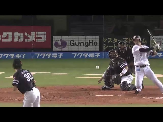 【2回裏】怒とうの反撃!! マリーンズ・清田の2点タイムリーで3点差!!  2016/9/28 M-H