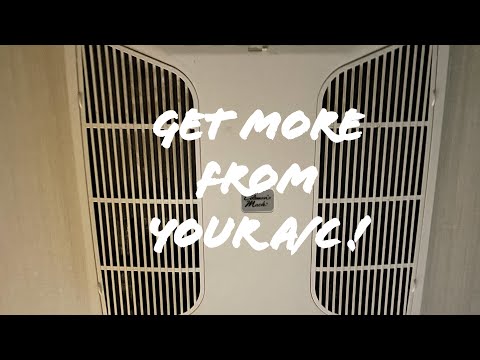 RV A/C airflow upgrade ( Colman Mach ) on a budget.