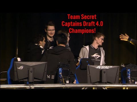 Team Secret champion 🏆 Captains Draft 4.0 Grand Final vs Vici Gaming Winning moment #CyberWins