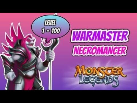 WARMASTER NECROMANCER 1 AO 100 + BATALHAS monster legends