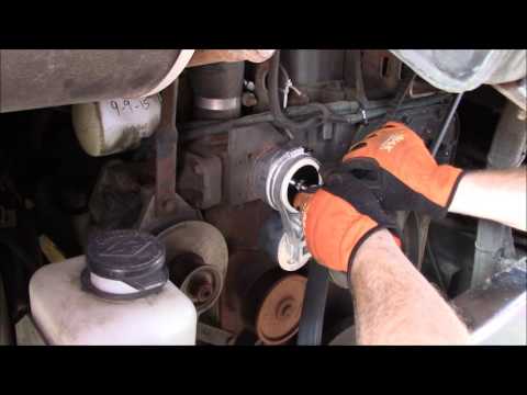 Cummins 8.3 Belt Tensioner Replacement - BlueBird BMC 37 RV