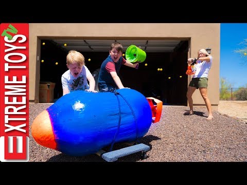 Babysitter Showdown Part 3! The Giant Nerf Dart, and the Nerf Auto Turret Blaster Video