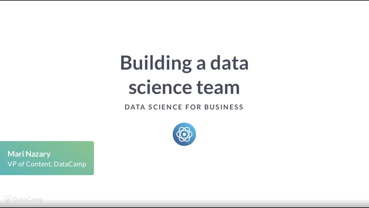 Theory: Building a data science team