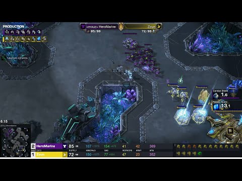 Starcraft II TSL 9 2022 Sep2 HeroMarine(T) v Zoun(P) Game 3 MAPS- [ESL] Moondance