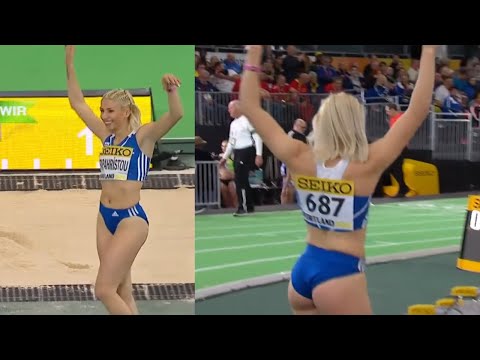 Paraskevi Papachristou jumps 14.15 m celebrates with a dance 🔥