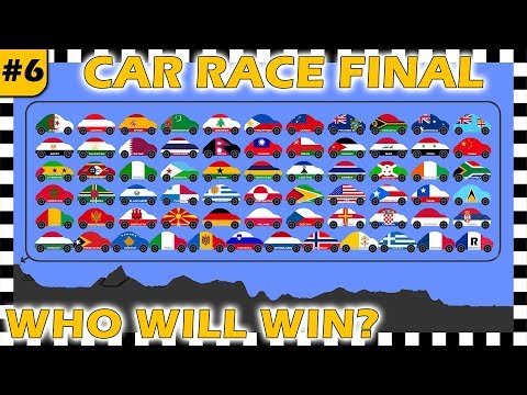 Country Cars Race World Final 2018 Part 6 - Who Will Win? - Algodoo
