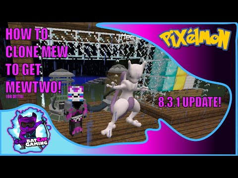 HOW TO CLONE MEW TO GET MEWTWO - MINECRAFT PIXELMON 8.3.1